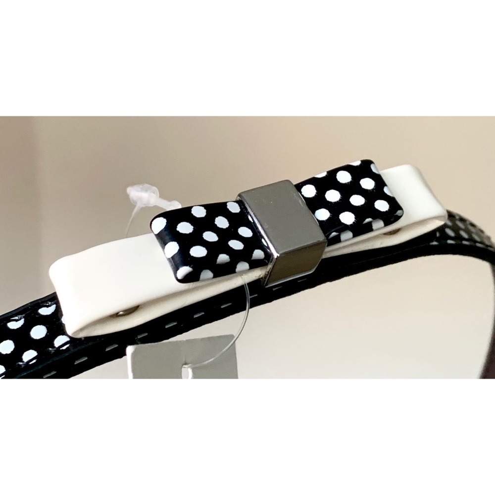 UNIQLO Polka Dot Enamel Bow Belt